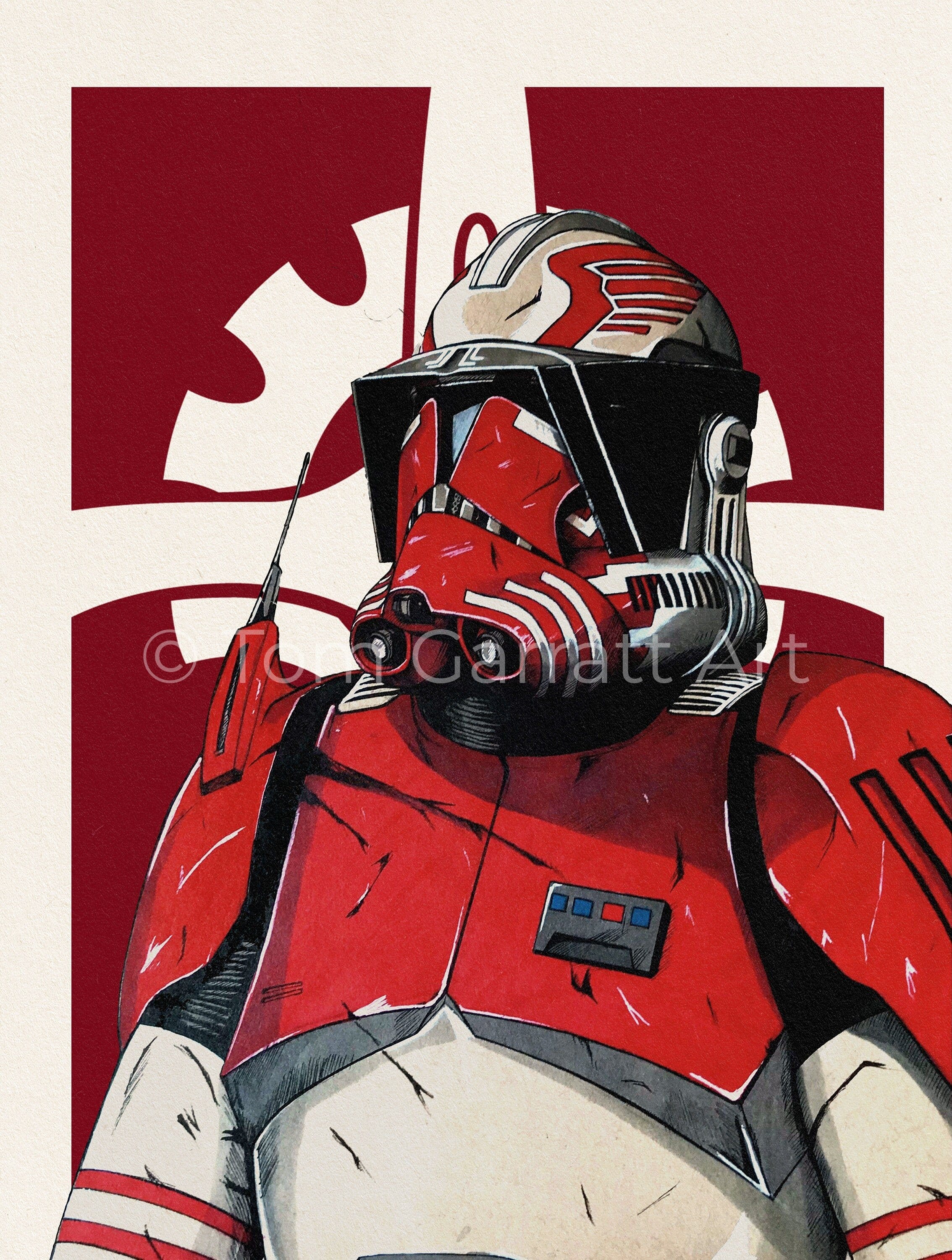 COMMANDER THORN - Pen Art Print
