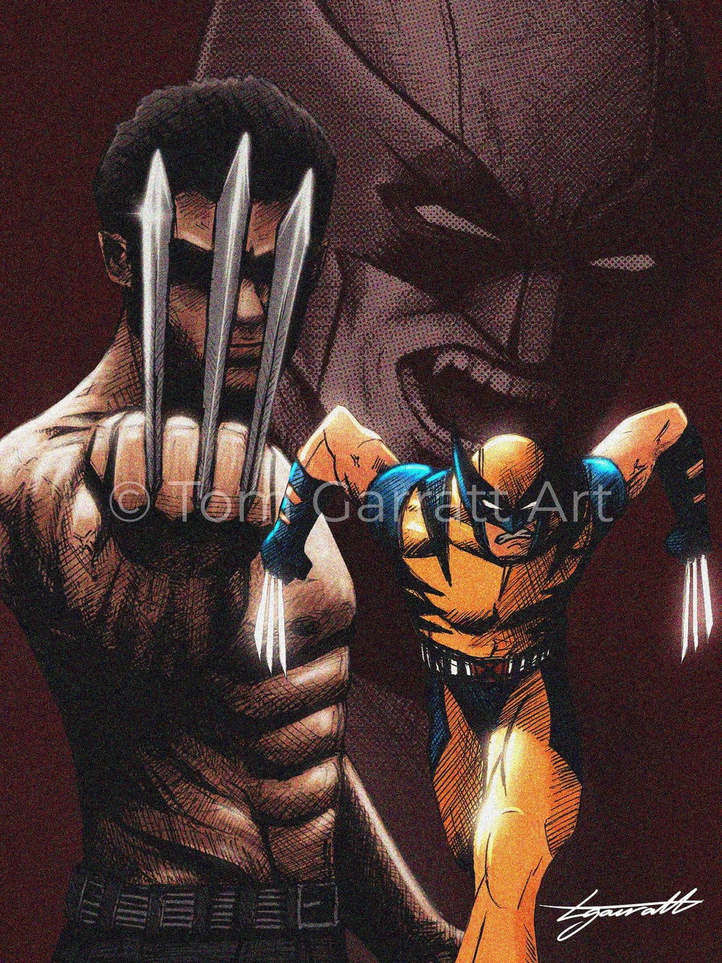 WOLVERINE LOGAN - Pen Art Print