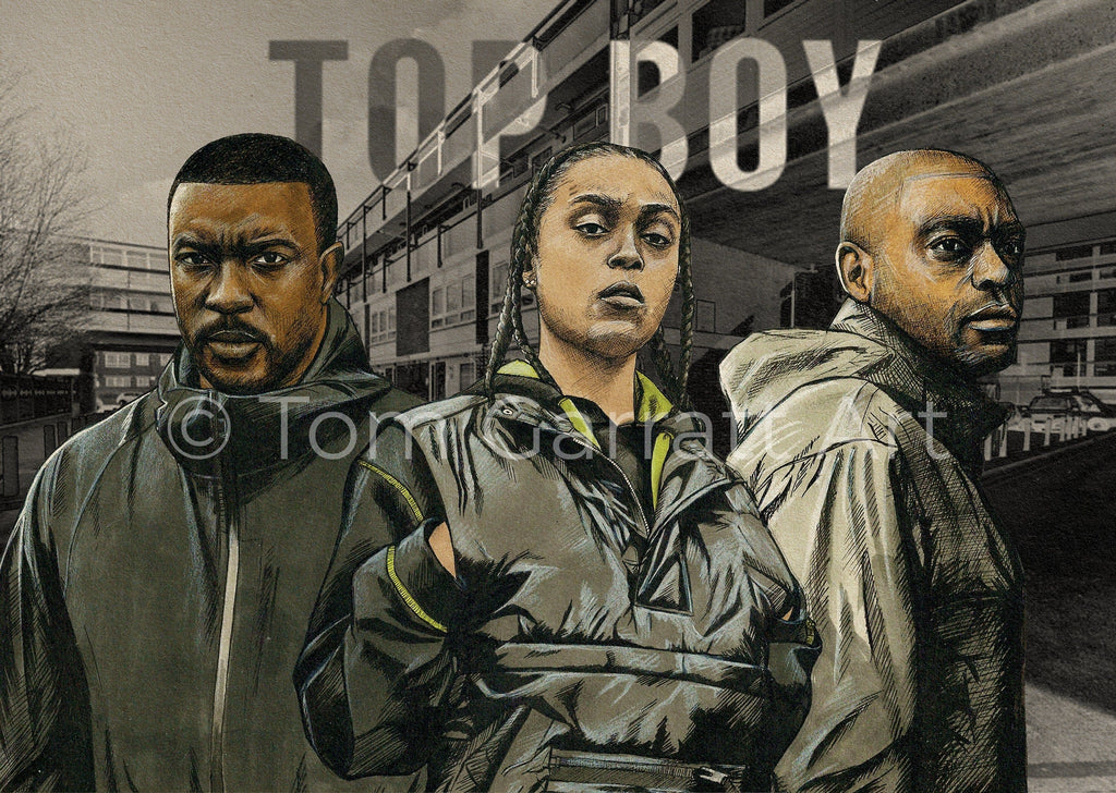 TOP BOY - Pen Art Print