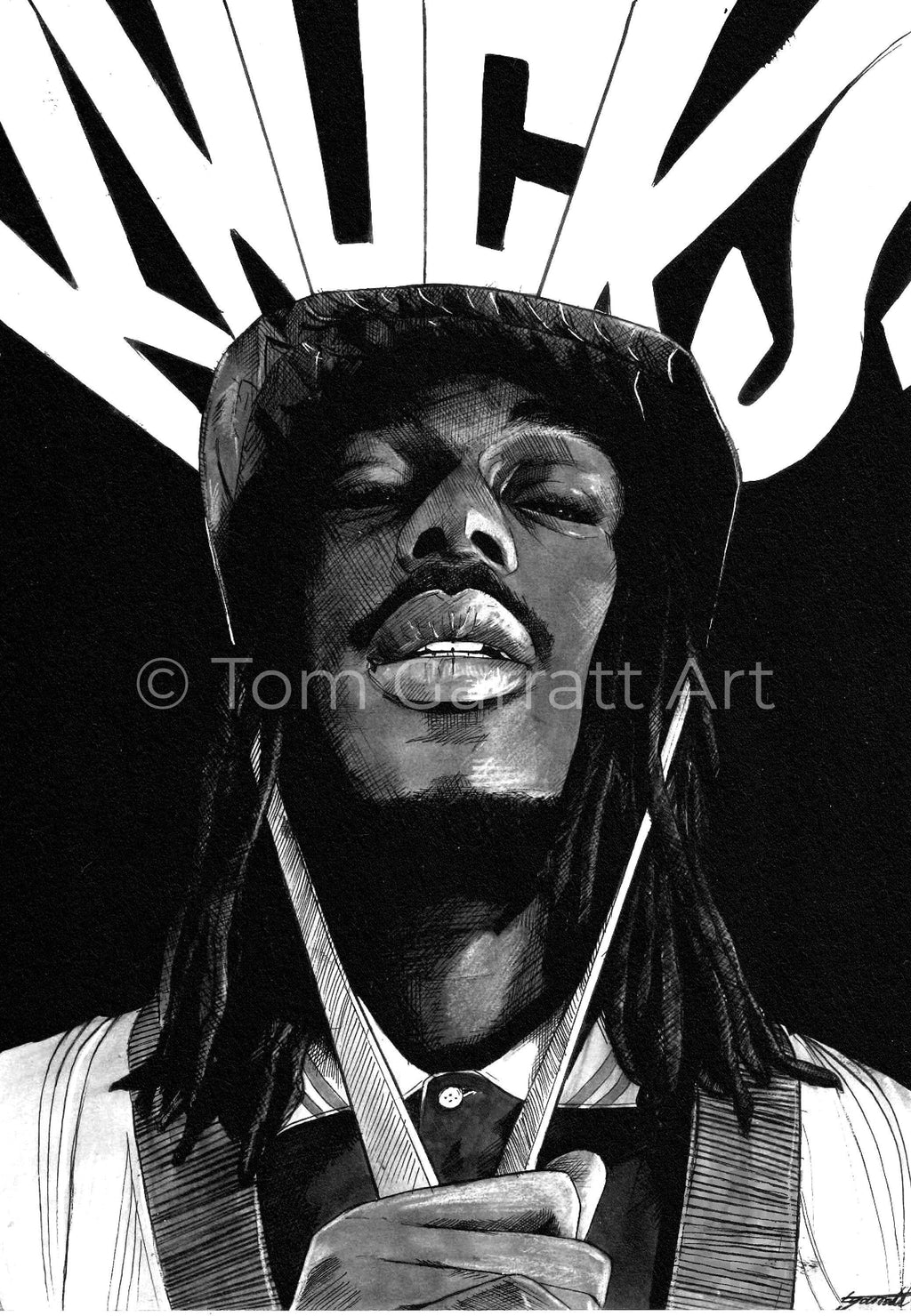 KNUCKS - Pen Art Print