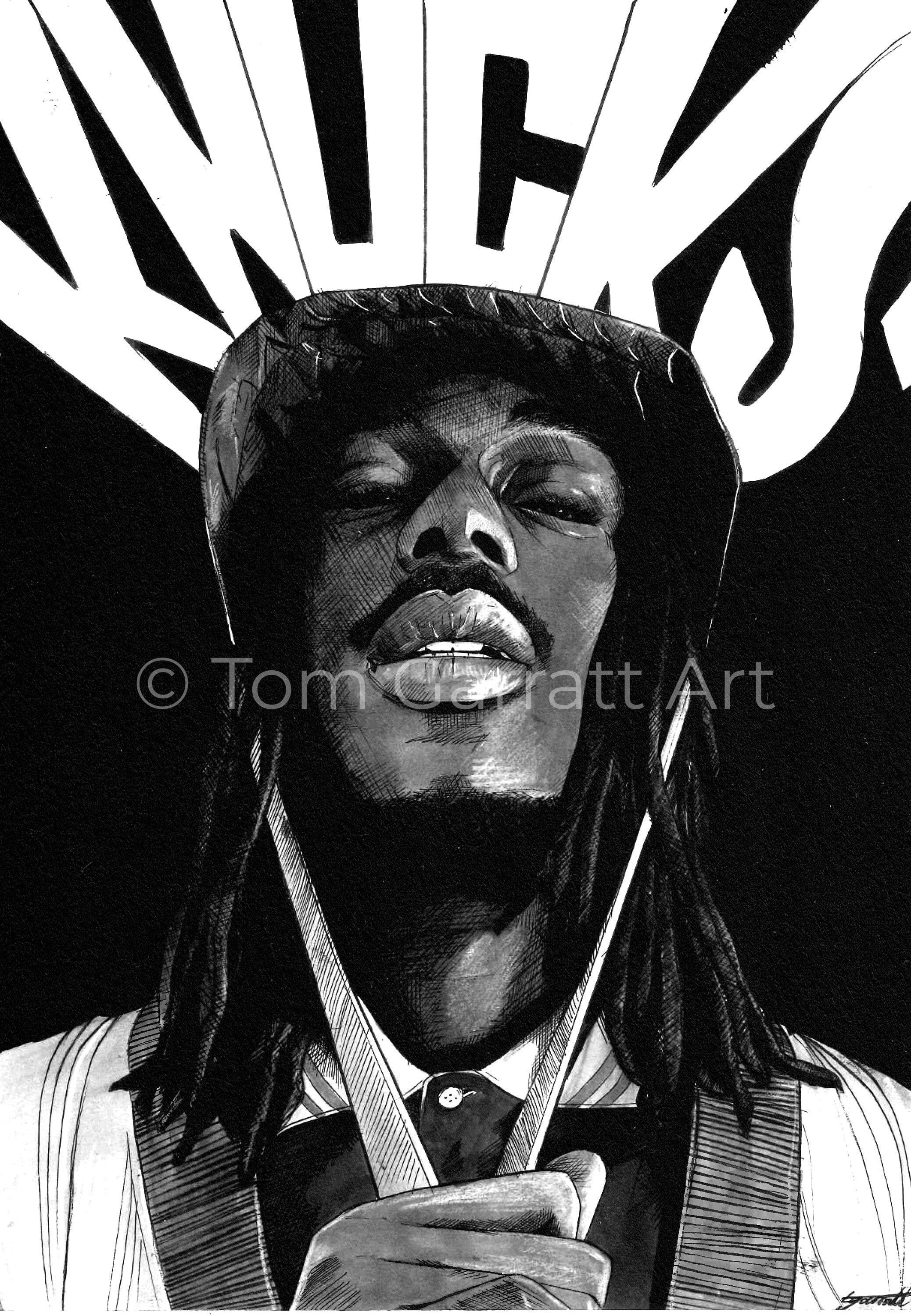 KNUCKS - Pen Art Print