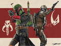 BOBA FETT & THE MANDALORIAN - Pen Art Print