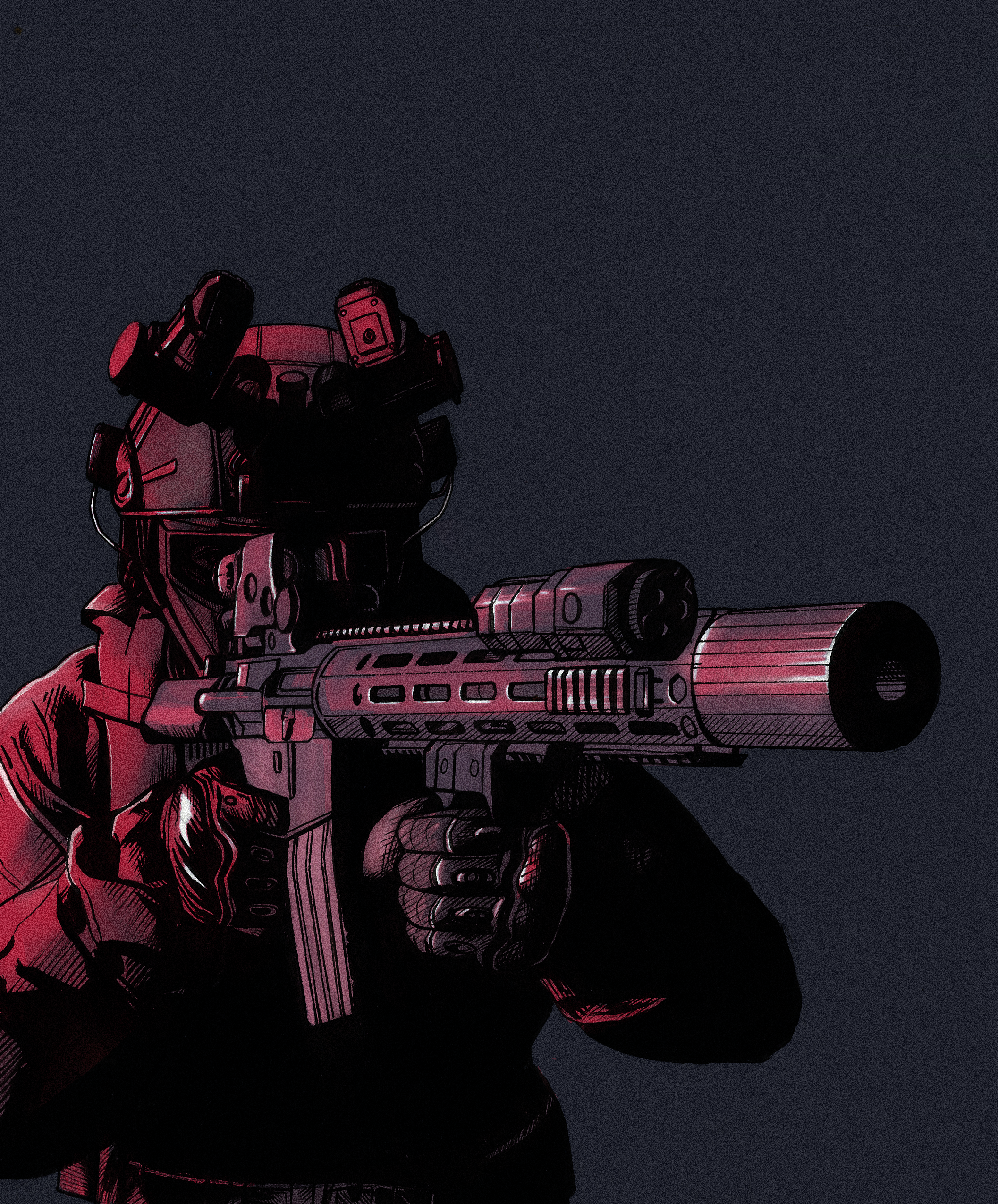 GHOST RECON - Pen Art Print