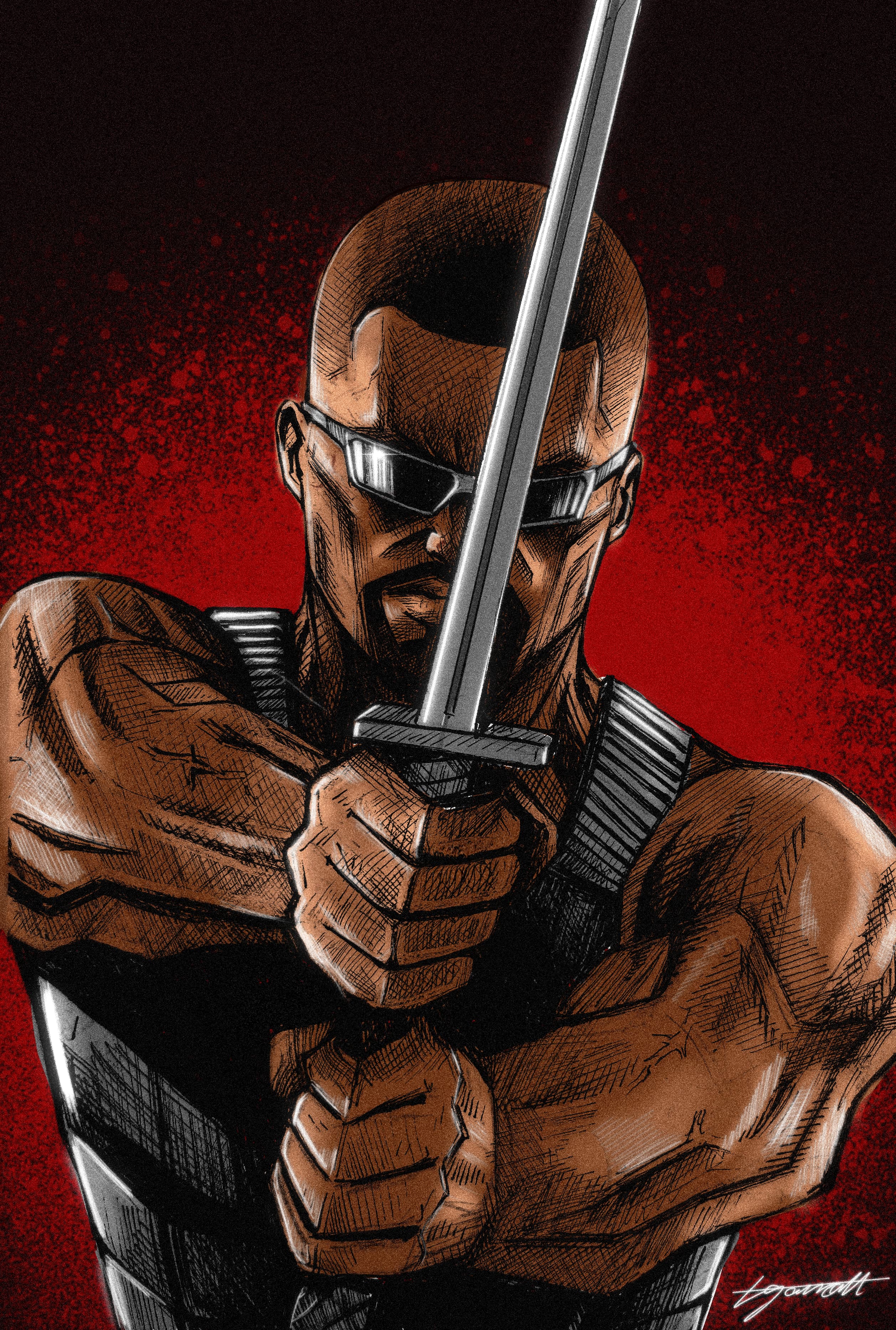 BLADE - Pen Art Print