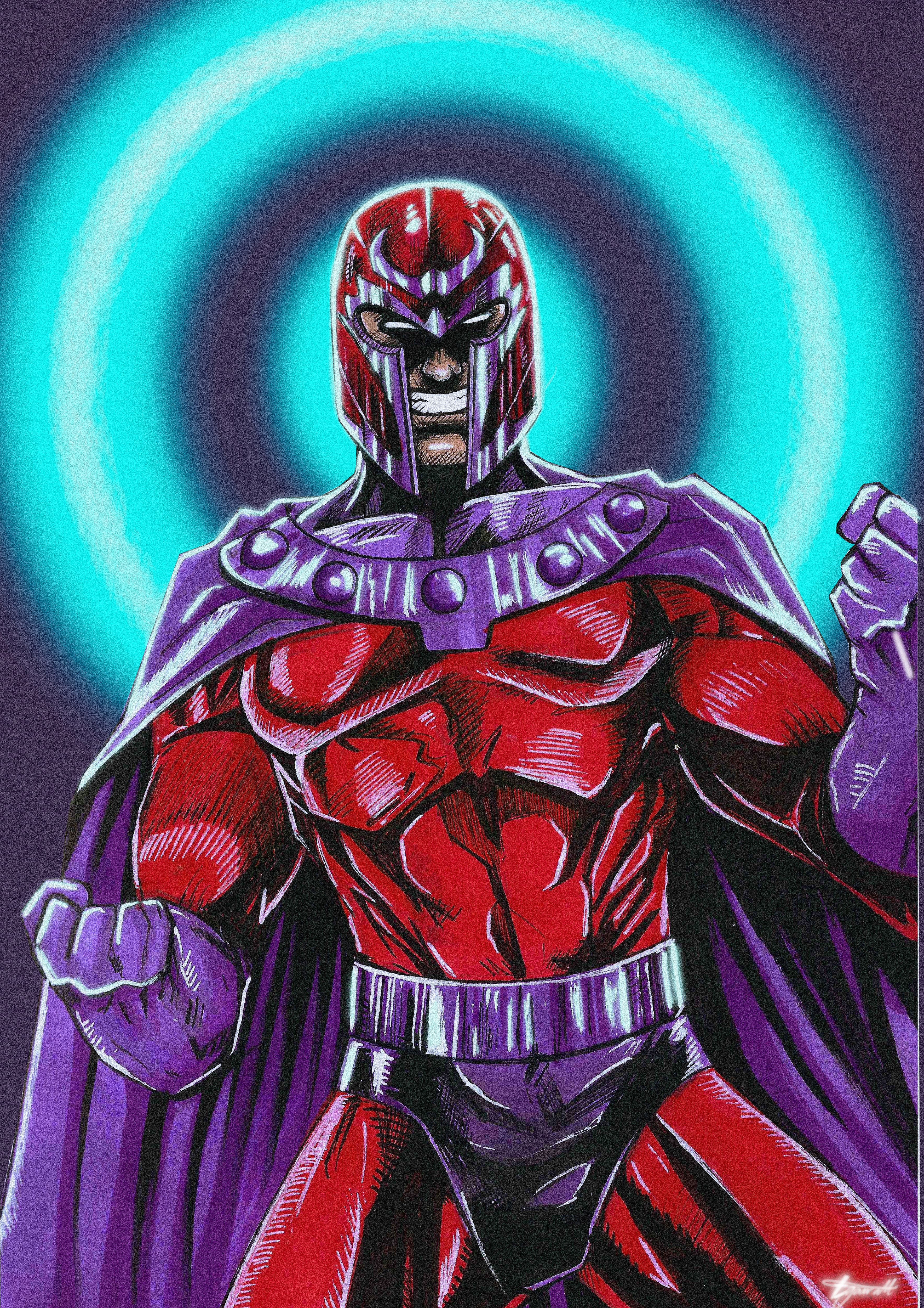 MAGNETO - Pen Art Print