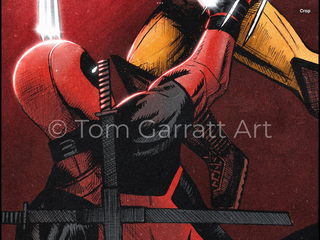 DEADPOOL & WOLVERINE - Pen Art Print